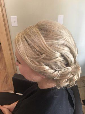 Bridal updo