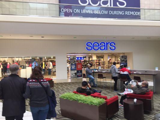 New entrance to Sears at Fair Oaks Mall