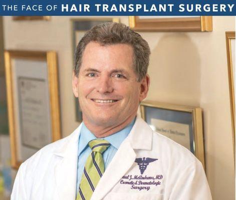 The Face of Cosmetic Dermatology Hair Transplant Surgery