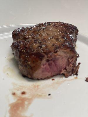 Filet Mignon ~ from Wild Fork. Butter, Salt and Peppered. Delicious.