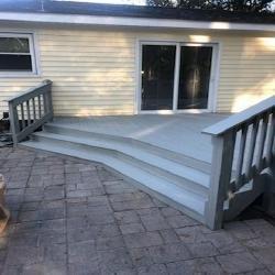 Did an update to this deck, added the steps and painted the color the customer picked out.