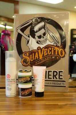 And we carry Suavecito as our mens line.