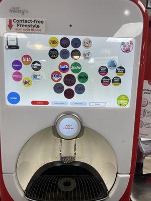 Freestyle machine with out of stocks.