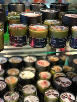 Locally made candles.