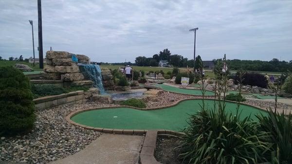 The 18-hole mini golf course