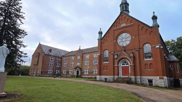 The old church and girls college.