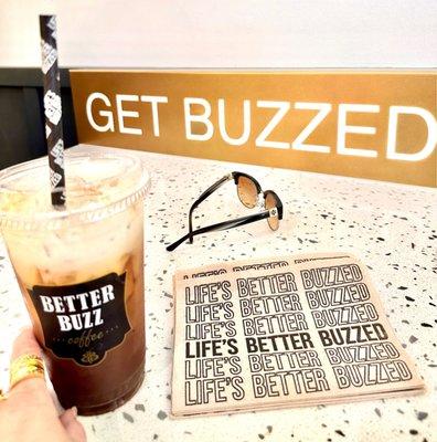 Enjoying my ICE COFFEE at BETTER BUZZ CORONADO