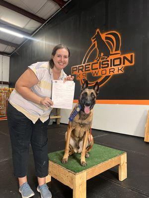 AKC canine good citizen test completed!