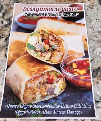 Breakfast Burritos