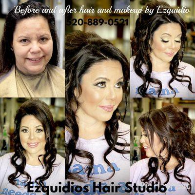 Hair style and makeup by Ezquidio