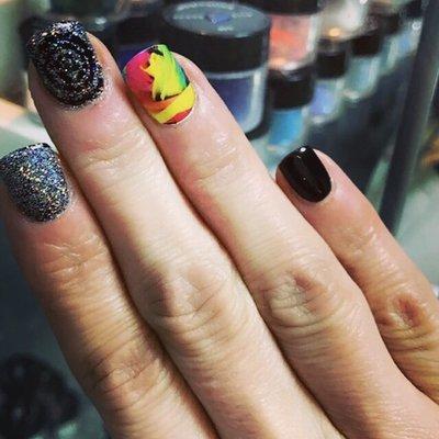 Maggie does amazing work. She makes Nails into art! Come see her to make your nails look unique