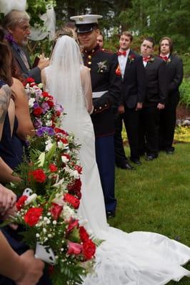 What a beautiful military wedding at Fern Acres in Forks, WA with Justin and Juliana.