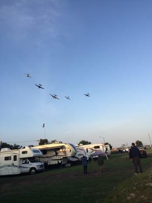 Great air show-McBrides RV Storage allowing us to park on their lot. Made for the best Birthday.  Family and friends sure enjoyed