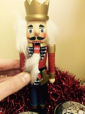 Nutcracker's teeth are ready for Christmas!