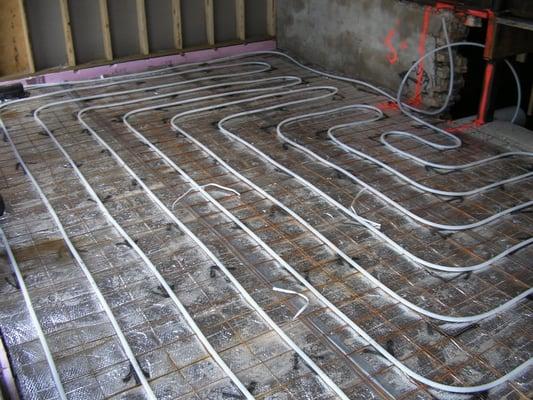 We do radiant floor heating for all floors,houses,sidewalks,driveways,basments.