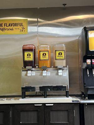 mango, horchata, jamaica drinks