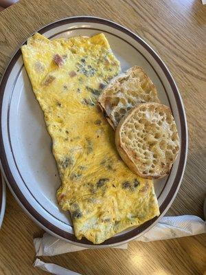 Mushroom omelet