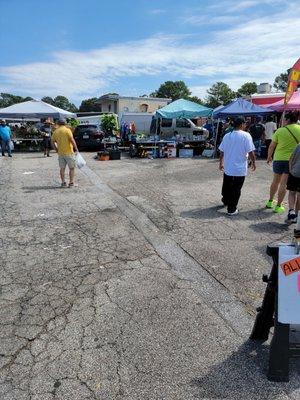 Flea market during the day