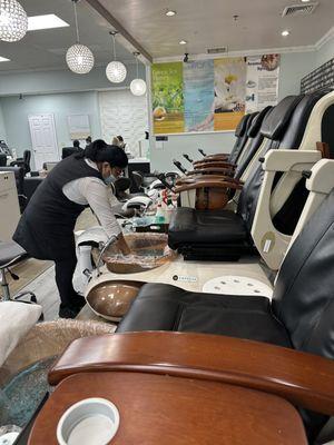 Pedicure chairs