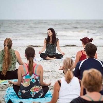 Beach Yoga with Trisha...