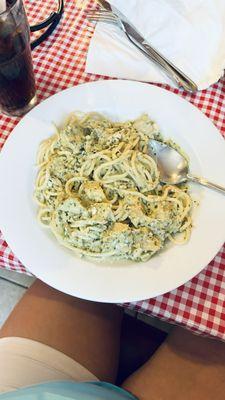 Pesto chicken pasta