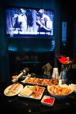 You can order from our full dining menu and even get bottle service in our private karaoke rooms!