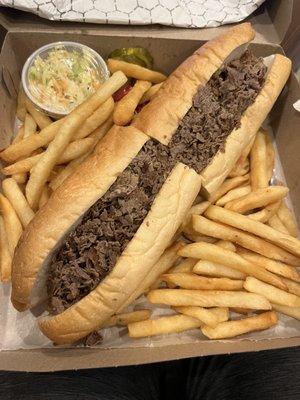 Cheesesteak platter $12.50