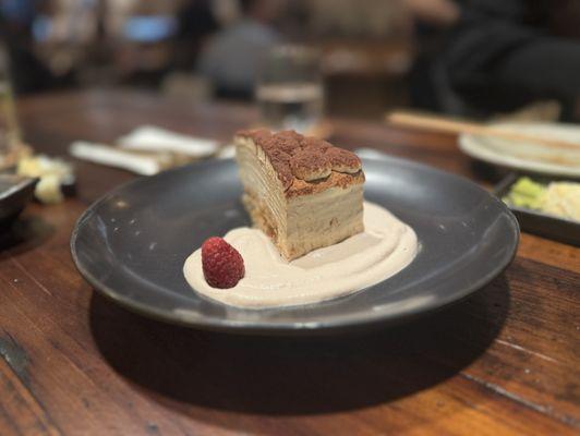 Tiramisu crepe cake