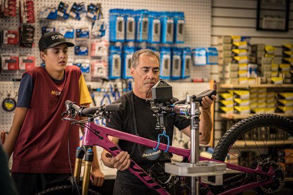 Randy, getting someone's bike dialed in