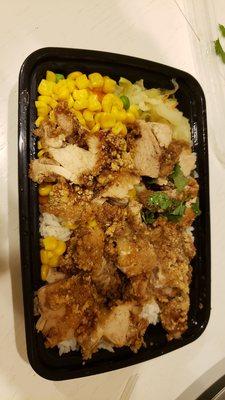 Fried Chicken Fillet Rice