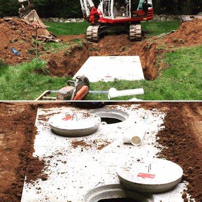 Septic tank install