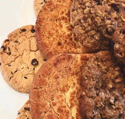 Chocolate Chip, Snickerdoodle (seasonal), & Healthy Harvest Cookies