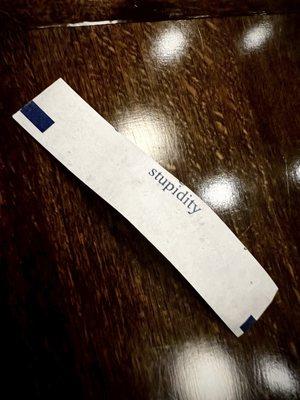 The worst fortune ever.