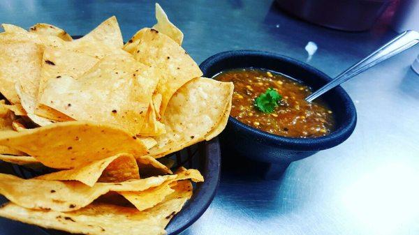 Chips and salsa.