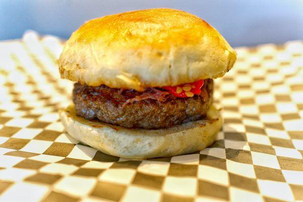 Wagyu burger during our Saturday food popup!