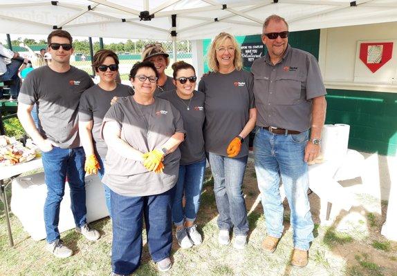 Just some of our wonderful staff volunteering at a community event!