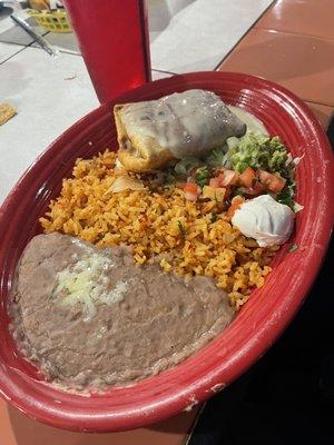 Chimichanga dinner