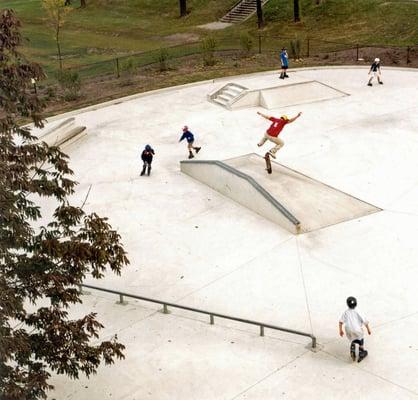 Outdoor Skate rink at Jewett Park.