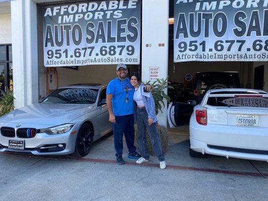 They liked us so much, he got himself a new BMW and for his daughter, a Toyota Celica GTS!