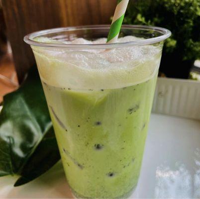 Iced Matcha with Cream