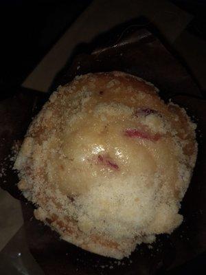 Lemon Cranberry muffin in the internet cafe.