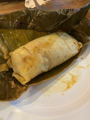 Tamale was huge and tasty!