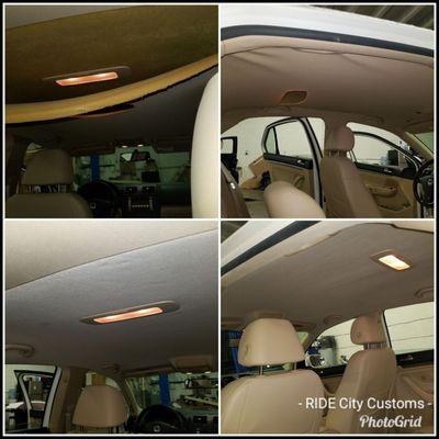 Tired of the ceiling falling on your head? Get you headliner restored back to new