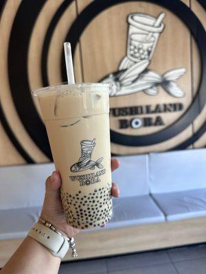 Milk tea with pearls