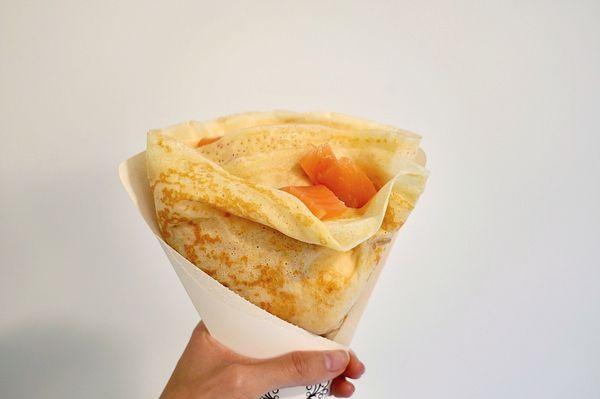 Salmon crepe