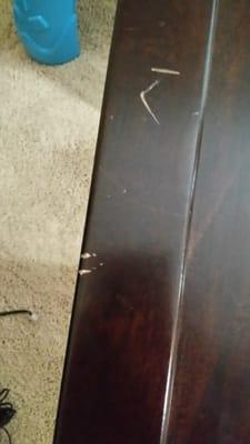 $250 table ruined and stolen.