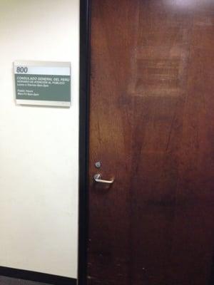 door to the consulate