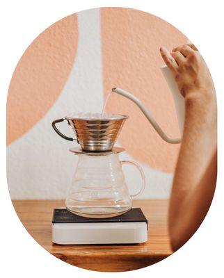 Pour over menu 100% Kona