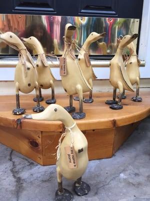 Love the handmade, individually Named Ducks!!!  Owner Janette is always friendly and helpful and NEVER EVER pushy. Awesome affordable shop!