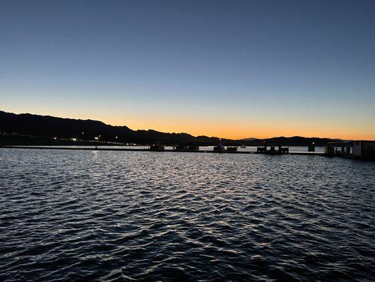 Water at sunset